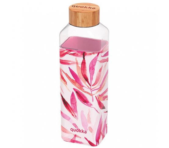 Quokka Skleněná láhev na vodu Storm 700ml - flora