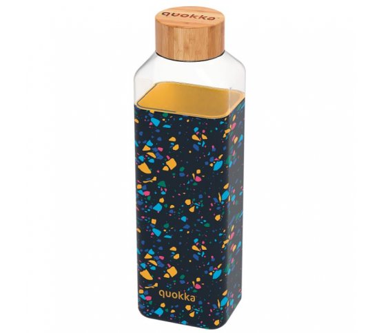 Quokka Skleněná láhev na vodu Storm 700ml - terrazzo