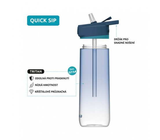 Quokka Tritanová láhev Quick Sip 830ml - Camo 3