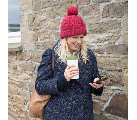 rCUP circular cup Kelímek 340ml - černá, růžová 5