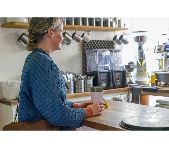 rCUP circular cup Kelímek 340ml - černá, růžová 8