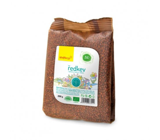 Ředkev semínka na klíčení BIO 200g Wolfberry