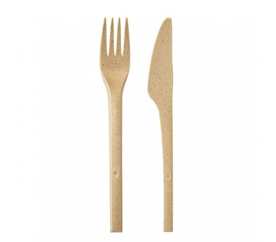 Refork EKO vidlička a nůž z bio materiálu 17cm (50ks)
