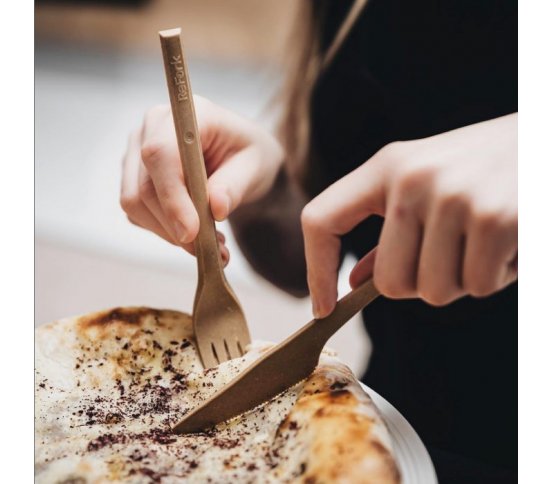 Refork EKO vidlička a nůž z bio materiálu 17cm (50ks) 1