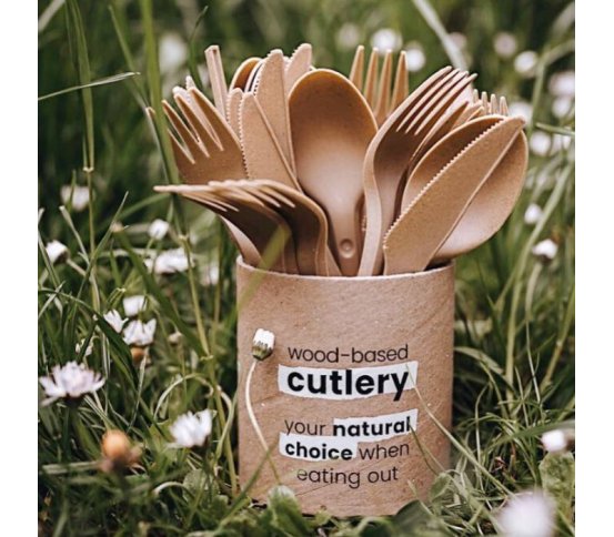 Refork lžíce z eko materiálu přírodní a rozložitelná