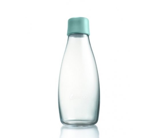Skleněná láhev ReTap 0,5l akvamarínová