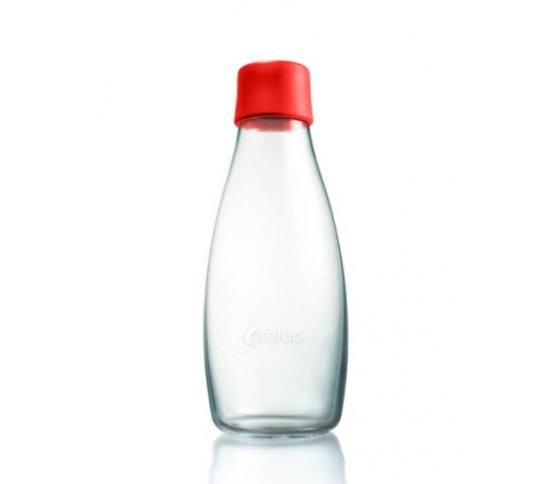 Skleněná láhev ReTap 0,5l červená