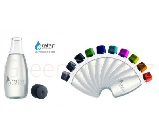 Skleněná láhev ReTap 0,3l azurová