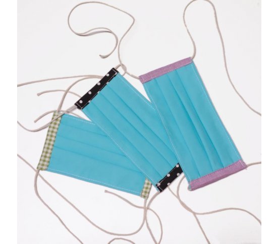 Ochranná bavlněná rouška - unisex tyrkysová