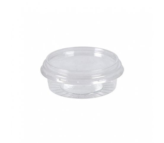 rPET Dresinková miska s víčkem 50ml (100ks)