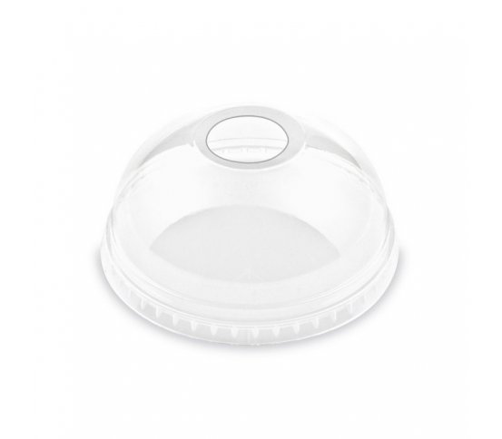 rPET Víčko vypouklé s otvorem ⌀95mm recykl (50ks)