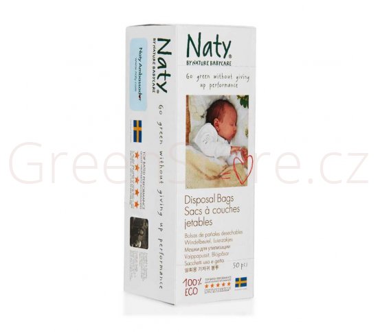 Sáčky na použité plenky bez vůně 50ks Naty Nature