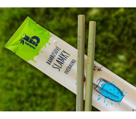 Sada 2ks bambusových brček Mobake