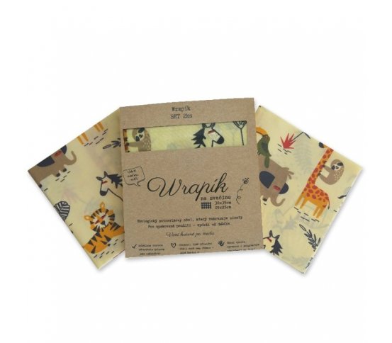 Sada 2ks voskovaných ubrousků - kids Wrapík