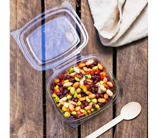 Salátová miska s víčkem 360ml bioplast PLA (50ks)