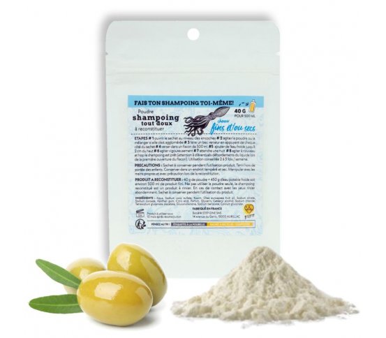 Šampon pro jemné a suché vlasy v prášku - pro přípravu 500ml gelu Step One