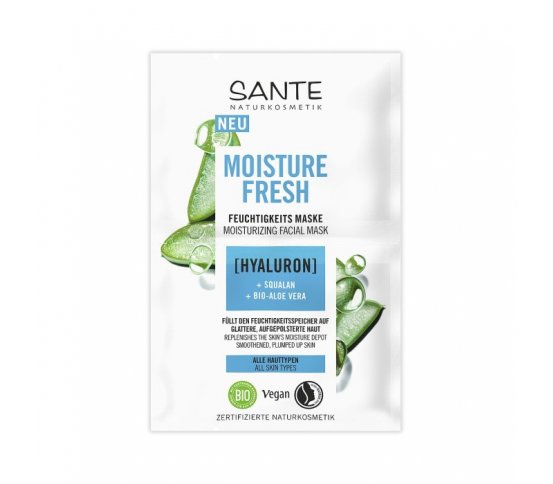 Sante Hydratační maska Hyaluron, Squalan, Aloe Vera 2x4ml