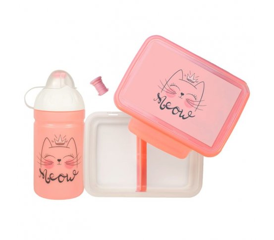 SET Zdravá láhev 0,5l   Zdravá sváča - Mňau