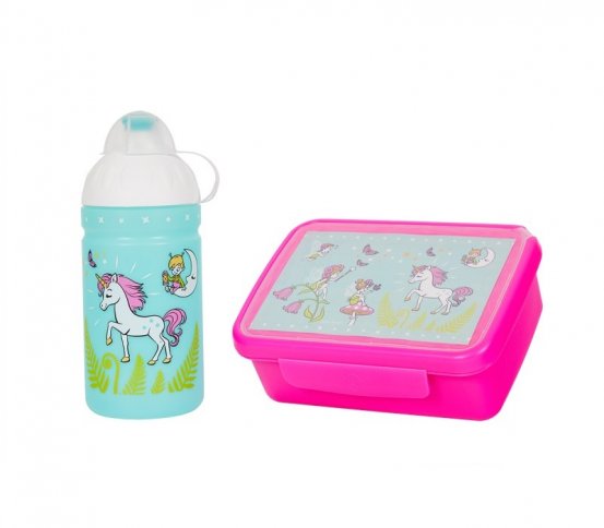 SET Zdravá láhev   Zdravá sváča - Jednorožec a víly