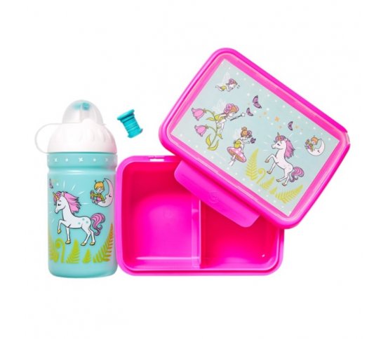 SET Zdravá láhev   Zdravá sváča - Jednorožec a víly