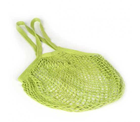 Síťovka z biobavlny s dlouhým uchem 40x40cm - limetková Tierra Organica