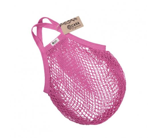 Síťovka z biobavlny s krátkým uchem 40x40cm - malina Tierra Organica