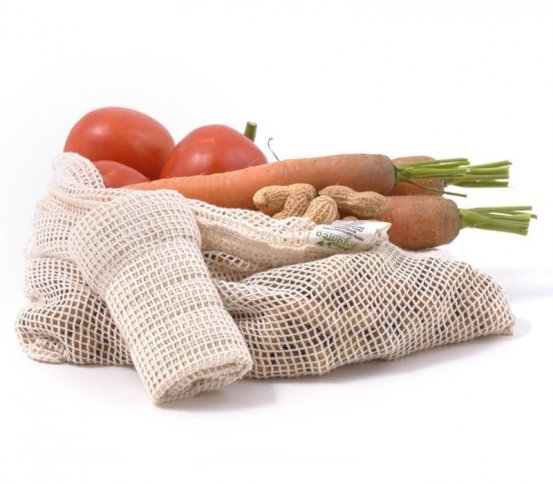 Síťový sáček z biobavlny na ovoce a zeleninu 38×30cm Tierra Organica