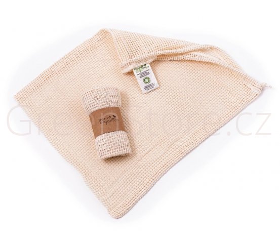 Síťový sáček z biobavlny na ovoce a zeleninu