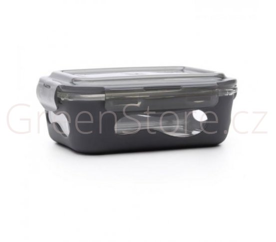 Skleněná dóza se silikonem 1l šedivá U Konserve