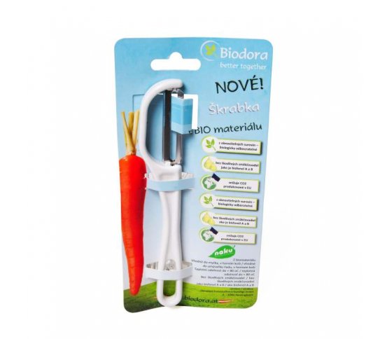 Klasická škrabka tvar L z bioplastu Biodora