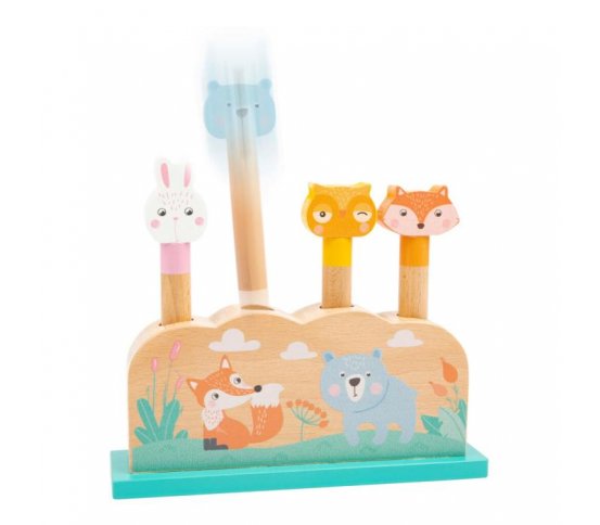 Small Foot Dřevěná vystřelovací hra zvířátka