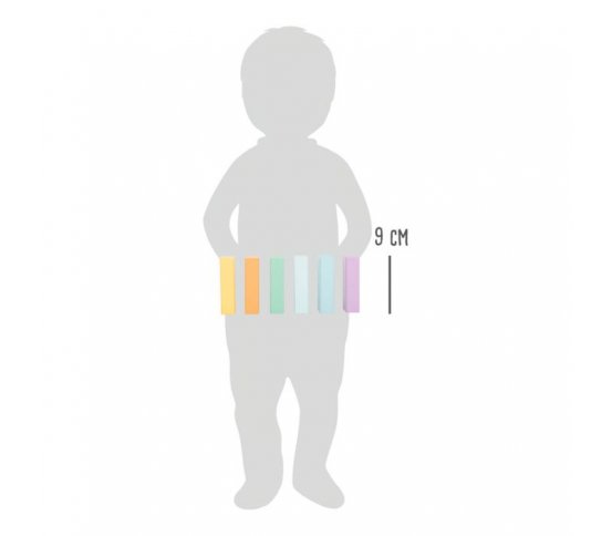 Small Foot Dřevěné kostky pastelové 50ks