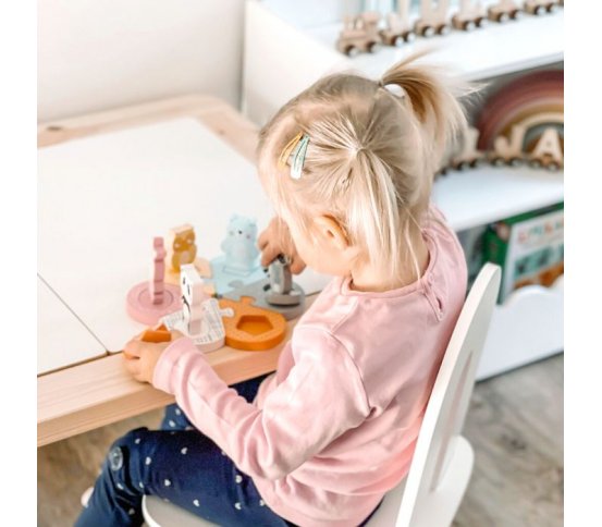 Small Foot Dřevěné vkládací puzzle zvířátka