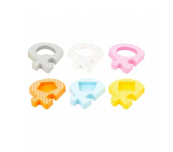 Small Foot Dřevěné vkládací puzzle zvířátka