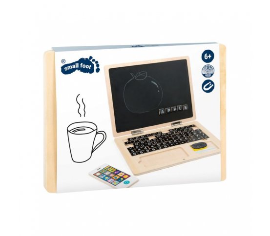Small Foot Dřevěný notebook magnetický