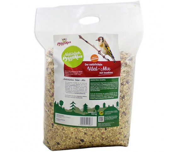 Směs krmení bez slupek Vital-Mix s hmyzem 10kg Pfiffikus