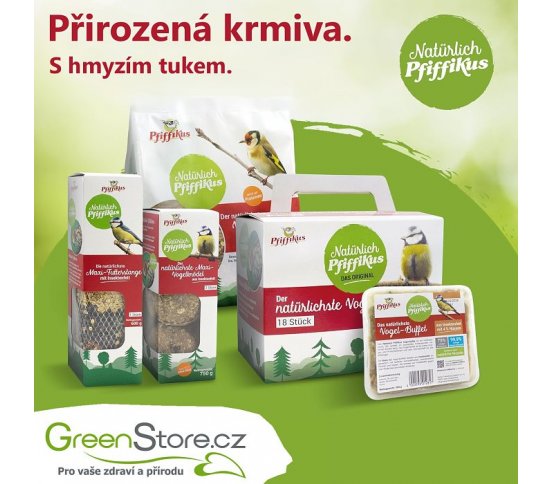 přirozená Směs krmení bez slupek Vital-Mix s hmyzem 1kg Pfiffikus