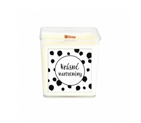 Sójová svíčka - Krásné narozeniny 80ml Aromka