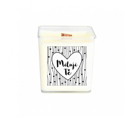 Sójová svíčka - Miluji Tě 80ml Aromka