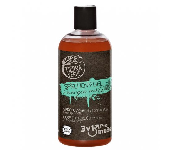 Sprchový gel 3v1 pro muže Energie máty 500ml Tierra Verde