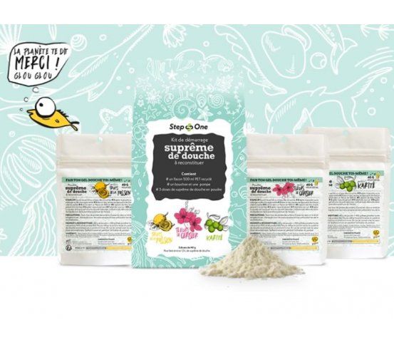 Sprchový gel a mýdlo v prášku Bambucké máslo - pro přípravu 500ml gelu Step One info