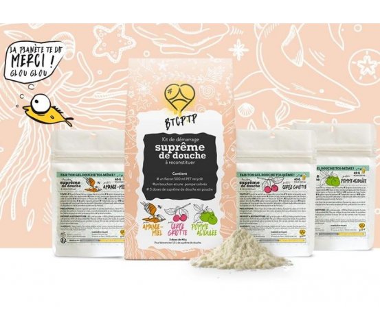 Sprchový gel a mýdlo v prášku Mandle a med - pro přípravu 500ml gelu Step One 2