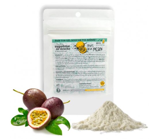 Sprchový gel a mýdlo v prášku Marakuja - pro přípravu 500ml gelu Step One