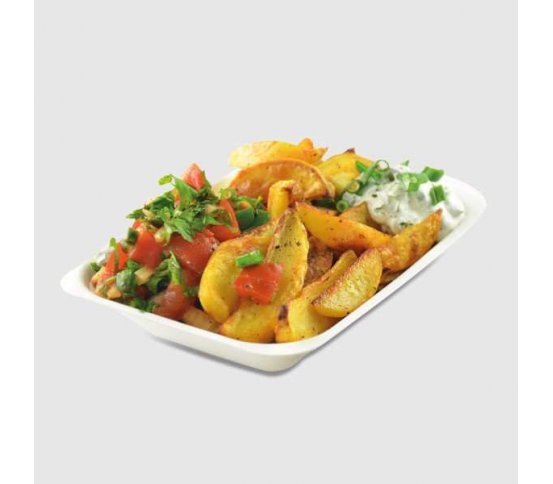 Steakový - hranolkový tácek 18x13cm z cukrové třtiny