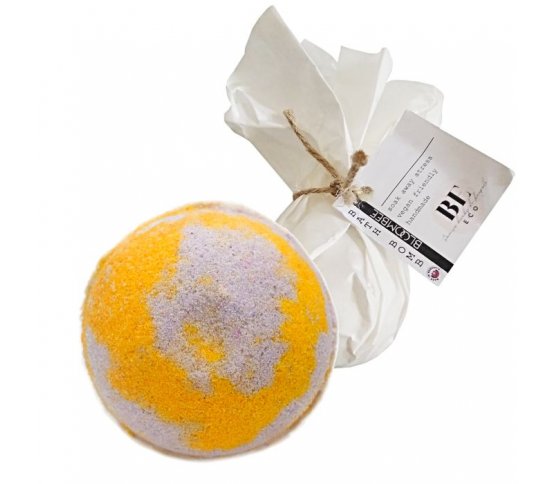 Šumivá bomba do koupele - lemon lavender 140g Bloombee