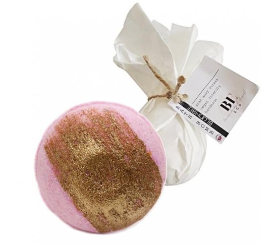 Šumivá bomba do koupele - rose gold 140g Bloombee