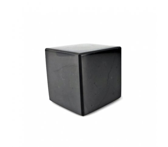 Šungitová krychle leštěná 4x4cm pro harmonizaci