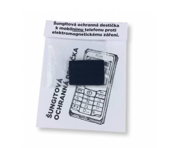 Šungitová ochranná destička 3x2cm k mobilu