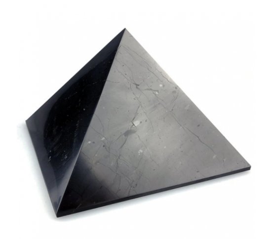 Šungitová pyramida leštěná 15x15cm pro harmonizaci