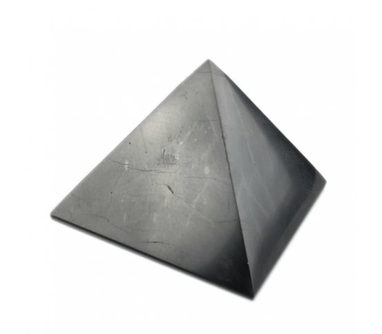 Šungitová pyramida leštěná 5x5cm pro harmonizaci